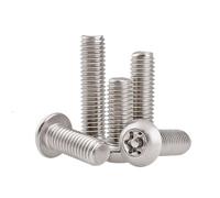 Vis de sécurité à tête bouton en acier inoxydable 304, avec goupille, boulons antivol et inviolables M2-M10(20mm,M5 (10pcs))