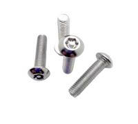 Vis de sécurité antivol à six lobes Torx à tête ronde avec goupille, en acier inoxydable 304, 1/50X M2 M2.5 M3 M4 M5 M6 M8 M10 M12(45mm,1pc M12)