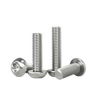 Vis de sécurité antivol inviolable à six lobes Torx M2 à M10 en acier inoxydable 304, tête ronde et goupille.(12mm,M4 (20pcs))