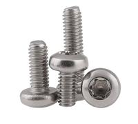 Vis de sécurité for Machine, 10 à 100 pièces, M2 .5 M3 M4 M5 3mm 4mm 5mm 6mm 40mm, en acier inoxydable 304, DIN7985TX, Torx Six lobes, tête cylindrique ronde(20Pcs M4x30)