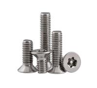 Vis de sécurité Torx à Six lobes en acier inoxydable 304, 6 60 pièces, M3 M4 M5 M6 4mm 5mm 6mm 8mm 50mm, tête CSK plate fraisée(35mm,6Pcs M6)