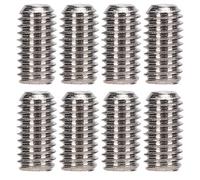 Vis de Serrage, 50 Pièces Kit d'assortiment de Vis de Réglage de Vis A2-70 Kit d'assortiment de Vis sans Tête en Acier Inoxydable Kit de Fixations de Matériel (M3*6)