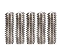 Vis de Serrage, 50 Pièces Vis de Serrage A2-70 Kit d'assortiment de Vis sans Tête en Acier Inoxydable Kit d'assortiment de Vis de Réglage Kit de Fixations de Matériel de Vis