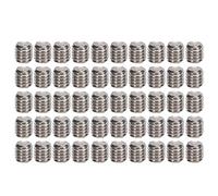 Vis de Serrage, Vis Métriques Kit d'assortiment de Vis de Réglage A2-70 Kit d'assortiment de Vis sans Tête en Acier Inoxydable 50 Pièces Ensemble de Fixations de Matériel à Vis