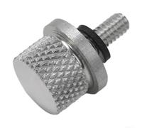 Vis de siège de moto CNC en aluminium 1/4-20 chrome argenté | Convient pour softail, pour dyna, pour touring, 1986-2023, remplace les pièces OEM, large compatibilité