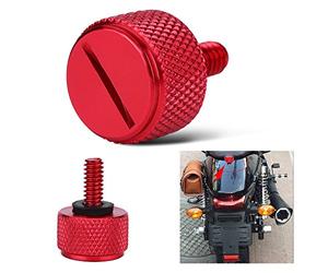 Vis de siège de moto, vis de de boulon de siège de moto en aluminium anodisé 5 couleurs pour ///Road King/Touring/Dresser(rouge)