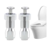 Vis De Siège De Toilette - Fixations De Montage Au Sol, Kit De Remplacement De Charnière | Fixation De Serrage Du Siège De Toilette, Matériel De Montage De Salle De Bain, Jeu De Rondelles Et De Boulon