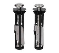 Vis de siège toilette rétractable, Kit boulons couvercle, vis boulon charnière for une Installation et un entretien faciles 2 pièces(Without Gaskets)