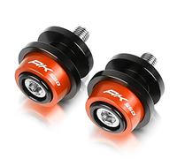 Vis de support en aluminium CNC de 10 mm, bobines coulissantes de bras oscillant de moto pour KYMCO AK550 AK 550 Ak550 2017-2019 2018 2020 vis de support de bras oscillant (couleur : orange)