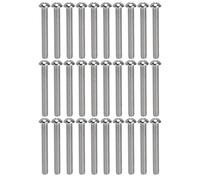 Vis de tête de bouton hexagonal A2 en acier inoxydable M10x1.5 Kit de jeu de filetage grossier 30pcs pour l'ingénierie automobile et les projets de bricolage des fixations (M10 * 80)