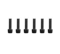 Vis de tige de vélo à haute résistance Fixation stable accessoire de vélo de montagne 6pcs alliage en aluminium M5x18mm M5x18mm (Noir)