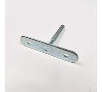 Vis de type T pour le travail du bois avec système d'adaptateur en T, compatibles avec les fentes biseautées de 3/4" x 3/8" et les rails en T de 30 mm/45 mm, construction en métal argenté (B)