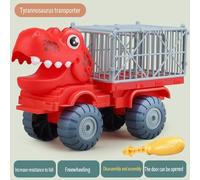 Vis De Véhicule D'Ingénierie Dinosaure Pour Enfants, Assemblage De Vis, Garçon Et Fille, Puzzle, Voiture Jouet Tyrannosaure Détachable