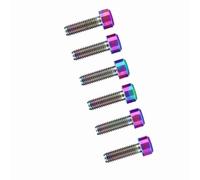 Vis de Vélo à Vélo en Alliage à Haute Résistance 6pcs Set, Résistant l'humidité, Résistant la Corrosion, Fabriqués pour la Montagne, / Multicolore/or (Brillant; 3x2,6 mm)