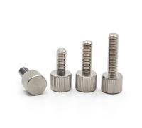 Vis de verrouillage, Vis à oreilles M2 .5 M3 M4 M5 M6 304, tête moletée métrique de Type simple, vis réglage manuel(5mm,M3 5pcs)