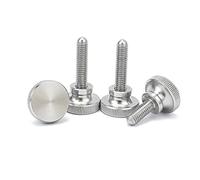 Vis de verrouillage, Vis à pouce moletée tête haute M2 .5 M3 M4 M5 M6 M8 M10 304 A2-70, boulon de réglage manuel métrique Type simple, 1 pièce(8mm,M4)