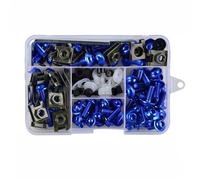 Vis D'écrou Moto Compatible Avec Suzuki Pour RM65 RM80 RM85 RM100 RM125 RM250 Carénage Moto Pour Kit Montage Moto(Blue)