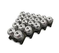 Vis D'écrou Moto Compatible Avec Yamaha Pour YZF-R1 R6 2005 2006 2007 2008 2009 2010 2011 2012 20pcs Moto Carénage Pour Custom Kit Vis Ecrous M6(Silver)
