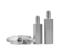 Vis d'espacement for rack de carte en acier inoxydable 304, boulons M2, M2.5, M3, M4, M5, M6, M8 et M10, entretoises hexagonales for carte mère, connecteurs mâle-femelle.(25mm(5pcs),M8 (Head 12mm))