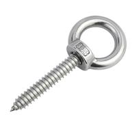 Vis d'expansion, M4M5M6M8 304 anneau de suspension en acier inoxydable vis autotaraudeuses avec crochets à rond type d'anneau œil mouton auto-perçant boulon bois boulons(M8X30 1pcs)