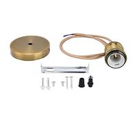 Vis D'installation en Aluminium pour Pièce E27 (patine dorée) Douille de Lampe Suspendue Lamp Holder, Support de Lampe de PlafondVis de Support de Lumière Suspendue Lamp Holder