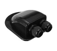 Vis d'introduction de câble - 1 pièce de déploiement de toit résistant aux intempéries avec double entrée | ABS Box de connexion de câble solaire pour écailles de garage de caravane yacht | Guide de