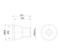 Vis, disque de frein TEXTAR TPM0005