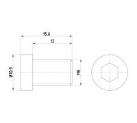 Textar Vis pour disque de frein, tpm0009