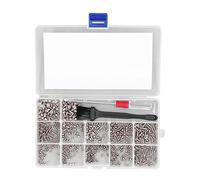 Vis d'ordinateur M2 Tête M2.5 Brosse Brosse Tournevis 600 Pièces Kit d'assortiment de Vis d'ordinateur Vis d'installation Ensembles d'assortiment de Boulons (SILVER)