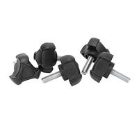 Vis du Pouce M6, 5pcs M6 Boutage à Main 20 Mm Vis de Serrage Triangulaire Fer de Serrage à Main
