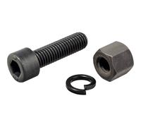 Vis, écrou, rondelle élastique - set pour marteau de protection Simplex Ø 100 mm Boîtier en fonte malléable