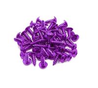vis écrous 30 Pièces/50pcs/120 Pièces Universel Rouge Moto Tête Transversale Boulons Autotaraudeurs Vis Écrou Ronde 5mm Diamètre Filetage(50pcs Purple)