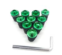 Vis Écrous Moto Compatible Avec Yamaha Pour RR Pour REER Pour FZ600 Pour TRX850 Carénage Pour Kit De Boulons Borne Batterie Pare-brise Casque Vis Écrous Assortis(Green)
