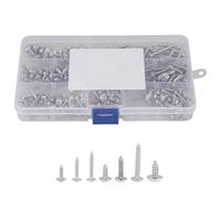 Vis en acier inoxydable M3 M4 M5, assortiment de vis autotaraudeuses 220 pièces