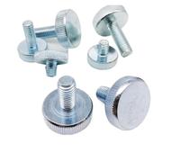 Vis en acier inoxydable, vis moletées, 1/2/5 pièces M3 M4 M5 M6 M8 M10 DIN653 GB835, tête plate moletée, serrage manuel, vis moletée for mur-rideau, verre, réglage sans outil