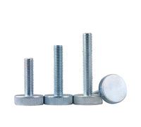 Vis en acier inoxydable, vis moletées, 1/5 pièces M3 M4 M5 M6 M8 M10 DIN653 GB835, tête plate moletée, serrage manuel, vis moletée for mur-rideau, verre, réglage sans outil
