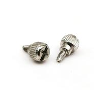 Vis en acier inoxydable, vis moletées, 10 pièces, tête cruciforme en acier au carbone noir argenté 6#-32x5 mm 6#-32x6 mm, couvercle de boîtier d'ordinateur, vis à serrage manuel, vis à oreilles