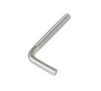 Vis en forme de 7 en acier inoxydable 304, vis carrée, vis en forme de L, boulon d'ancrage en forme de 7 M4 M5 M6 M8 M10 M12, 1 à 10 pièces(1pcs M10X100)