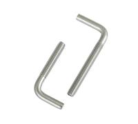 Vis en forme de 7 en acier inoxydable 304, vis carrée, vis en forme de L, boulon d'ancrage en forme de 7 M4 M5 M6 M8 M10 M12, 1 à 10 pièces(2pcs M8X150)