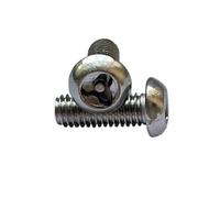 Vis en forme de Y en acier inoxydable 304, boulon triangulaire à tête cylindrique, vis à aiguille antivol M3-M6(10PCS,M6x20)