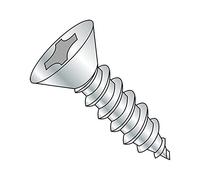 Vis en métal en tôle d'acier, finition plaqué zinc, 82 ° Tête plate, Phillips, Drive, Type AB, 1/10,2 cm -14 Filetage Taille, 10,2 cm de long (lot de 10)