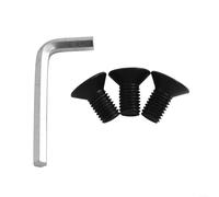 Vis en nylon durable pour tête de débroussailleuse, kit de fixation de brosse de 15 pièces avec clé, matériel noir pour l'entretien de la pelouse