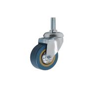 Vis en Pvc M10/M12 de 4 pouces, roue universelle, résistante à l'usure et à la charge, roulette grise industrielle de supermarché 10mm/12mm, 2 pièces(10mm)