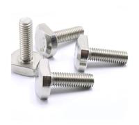 Vis en T, 1 à 5 boulons M5, M6, M8, M10 for rainure en T, boulons en T en acier inoxydable GB37, vis carrées, vis à tête en T (taille: 12mm, couleur: M8, 2pièces)(M5 5PCS,20mm)