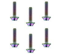 Vis en titane M5x20 mm, vis à tête Torx M6x16/20 mm, lot de 6(Rainbow,M6x16mm)