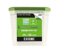 Vis ESSBOX à bois - Ø4 mm x 50 mm - Boite de 200 - EX-1371041