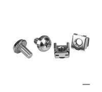 Vis et écrous cage M6 - StarTech.com - 12 mm - Paquet de 20 - Nickelé - Pratique pour rack