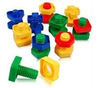 Vis et écrous colorés manipulation visser dévisser jeu montessori G