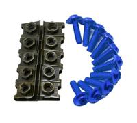 Vis Et Écrous Compatible Avec YAMAHA Pour V-MAX1200 Pour FZ-1N Pour FZ-6N 10 Pièces 6 Mm Boulons De Carénage De Carrosserie De Moto Clips De Fixation De Flèche Vis Boulons Écrous