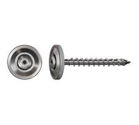 Vis étanches avec rondelle d'étanchéité - SPAX - Lot de 80 - 4,5x45 mm - Tête fraisée bombée - Acier inoxydable A2
